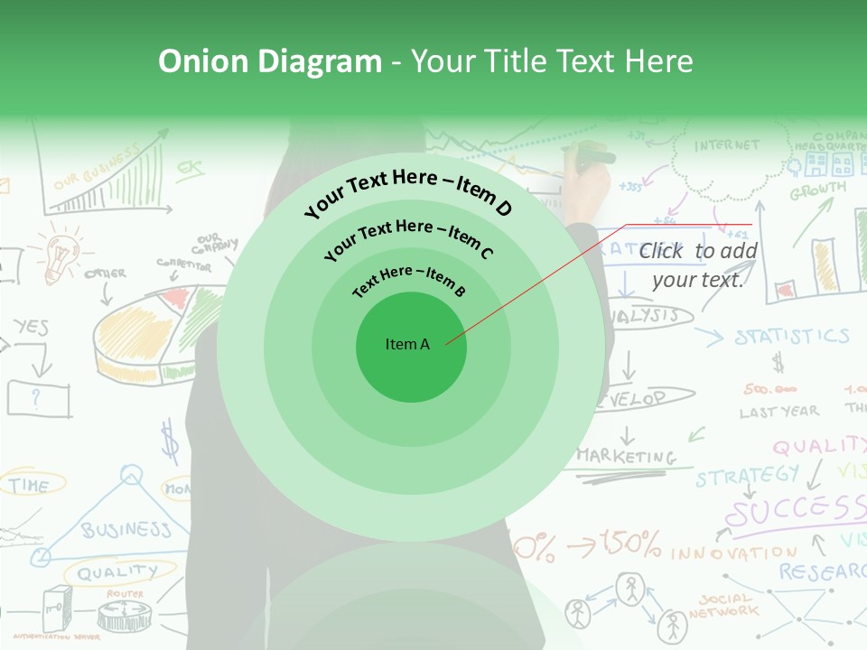 Vision White Phone PowerPoint Template