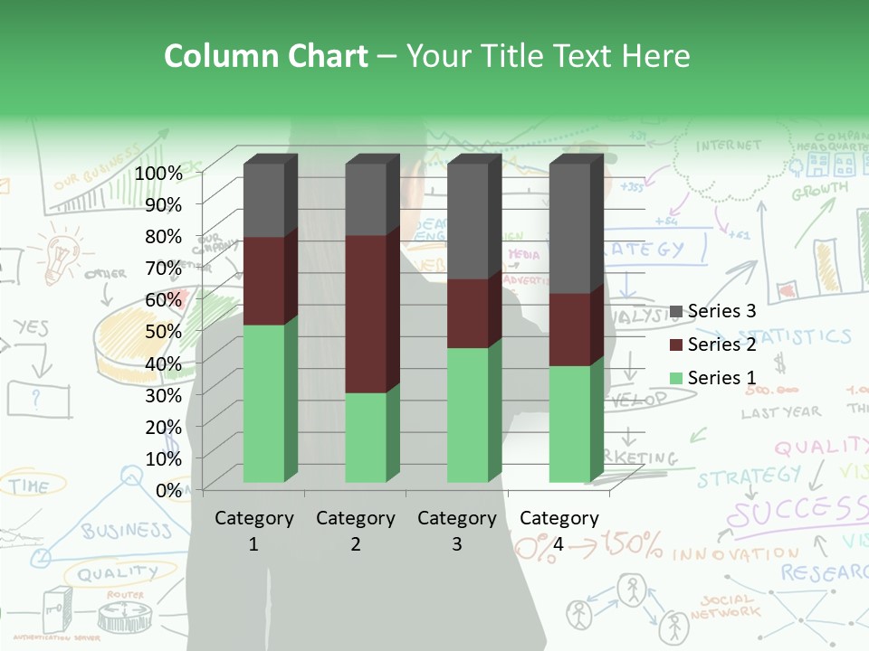 Vision White Phone PowerPoint Template