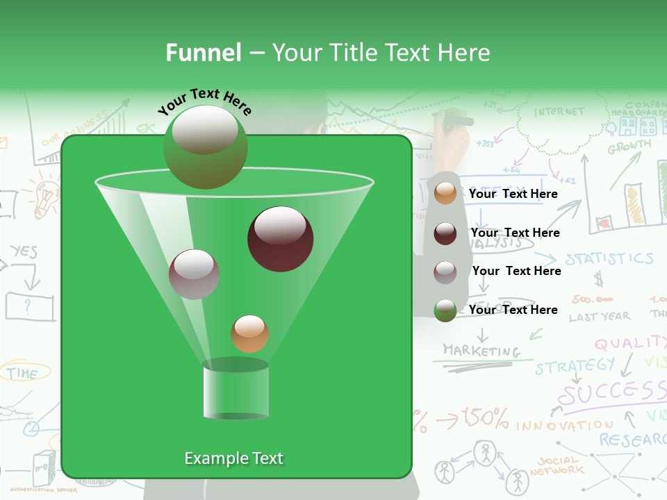 Vision White Phone PowerPoint Template