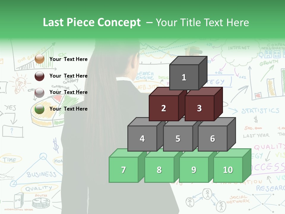 Vision White Phone PowerPoint Template