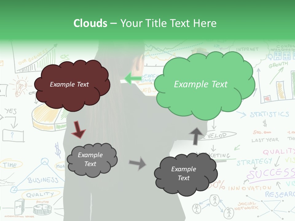 Vision White Phone PowerPoint Template