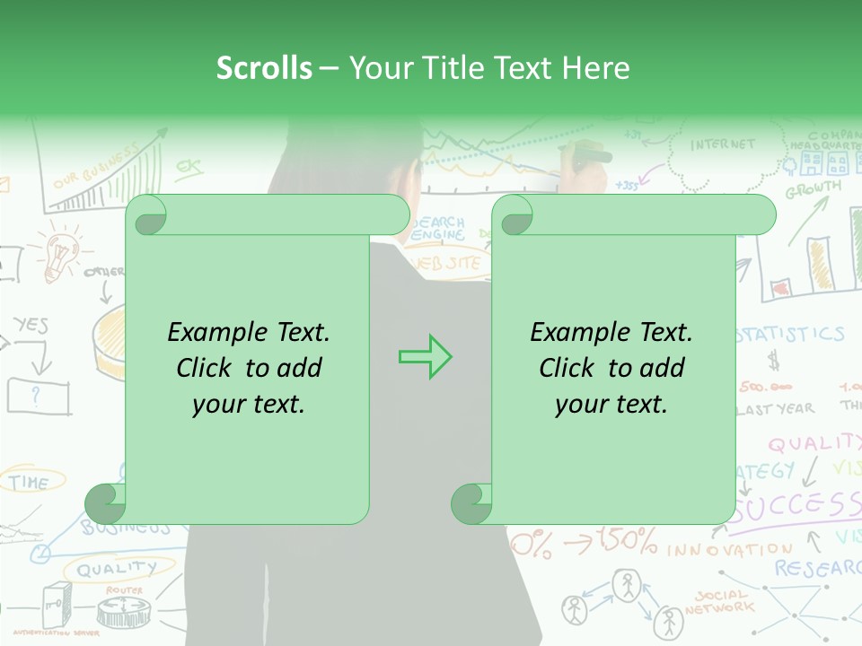 Vision White Phone PowerPoint Template