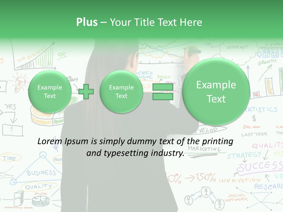 Vision White Phone PowerPoint Template