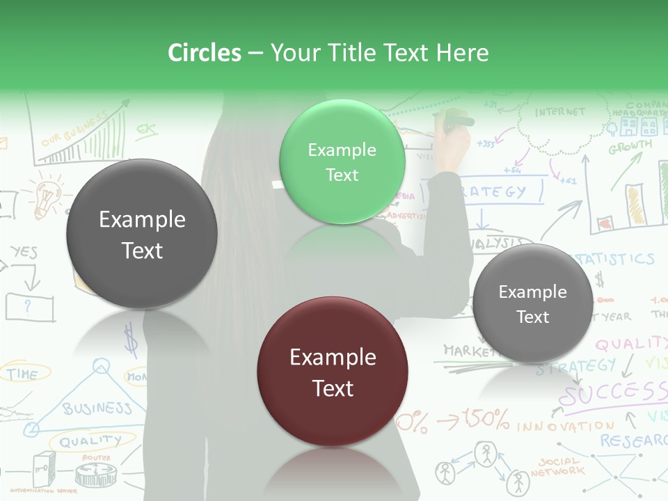 Vision White Phone PowerPoint Template