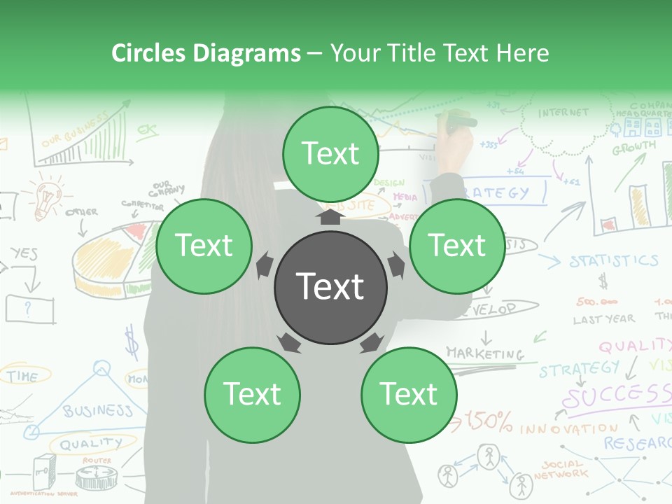 Vision White Phone PowerPoint Template