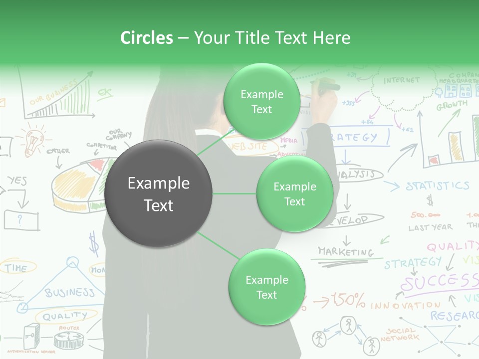 Vision White Phone PowerPoint Template