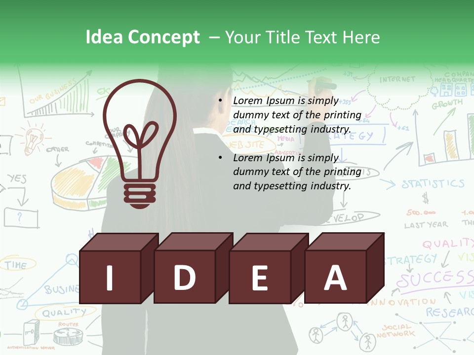 Vision White Phone PowerPoint Template