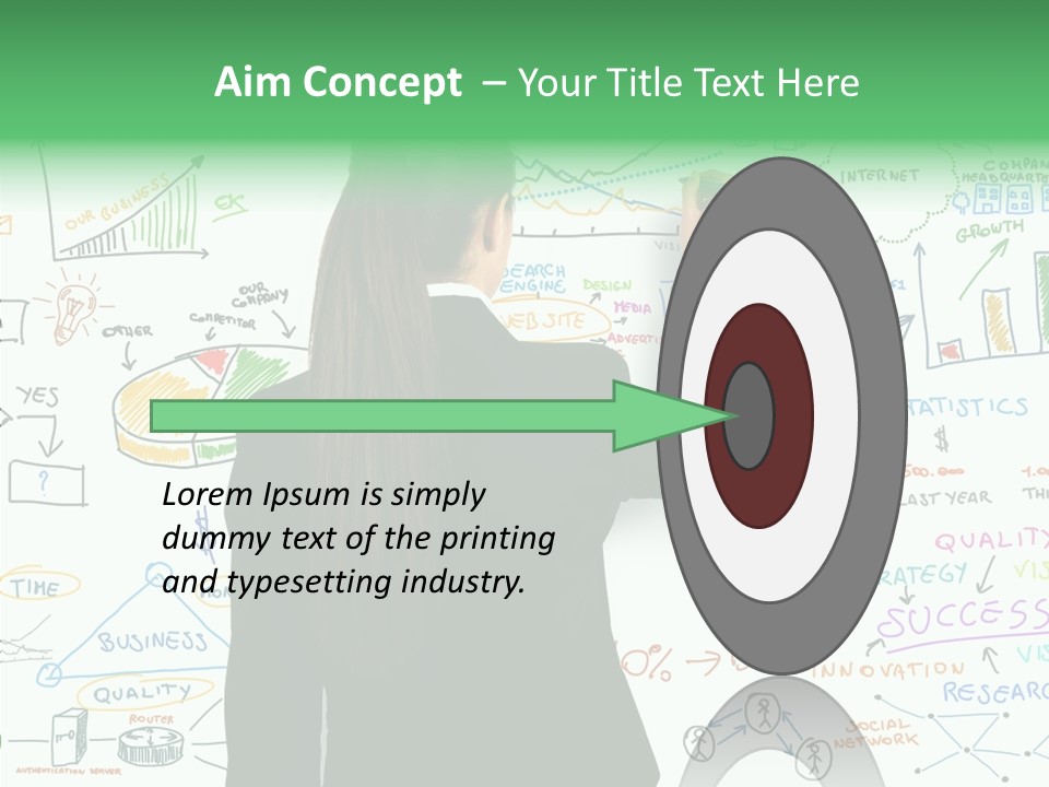 Vision White Phone PowerPoint Template