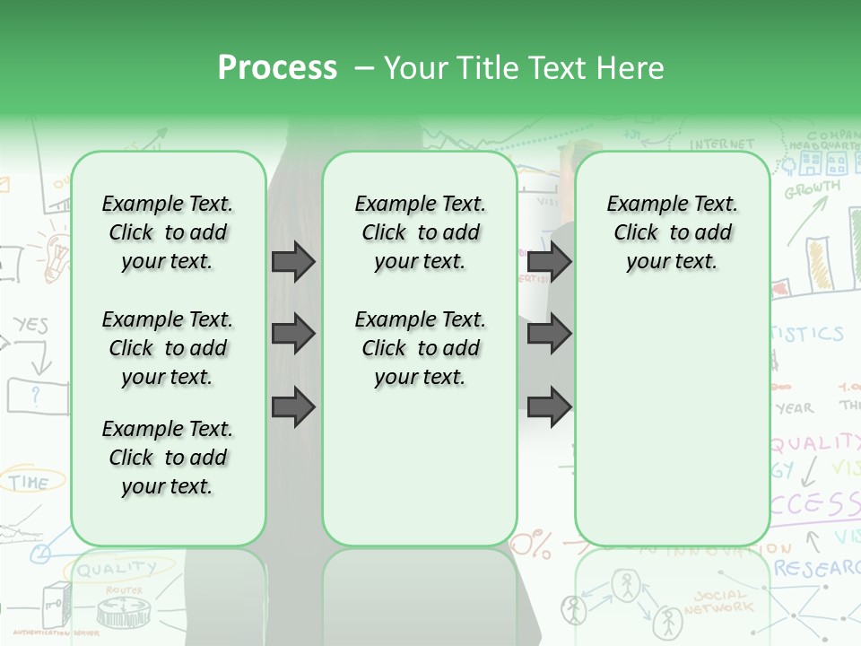 Vision White Phone PowerPoint Template