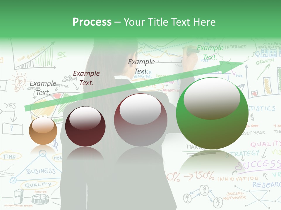 Vision White Phone PowerPoint Template