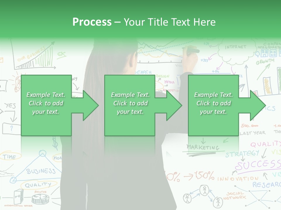 Vision White Phone PowerPoint Template