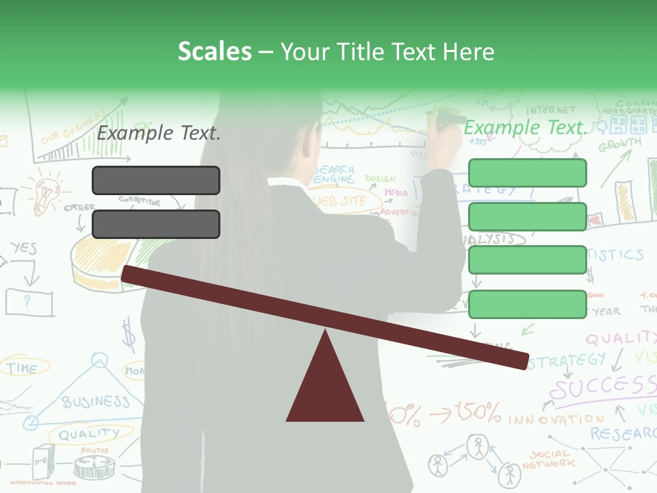 Vision White Phone PowerPoint Template