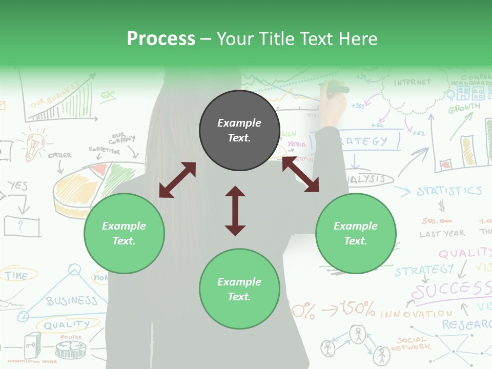 Vision White Phone PowerPoint Template