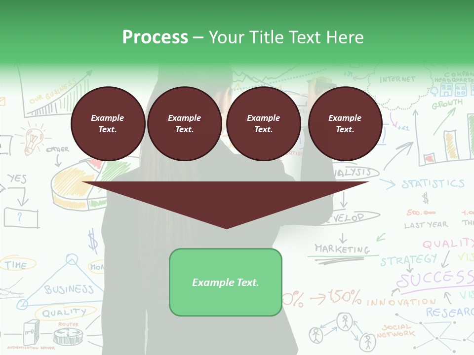 Vision White Phone PowerPoint Template