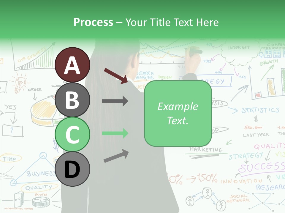 Vision White Phone PowerPoint Template