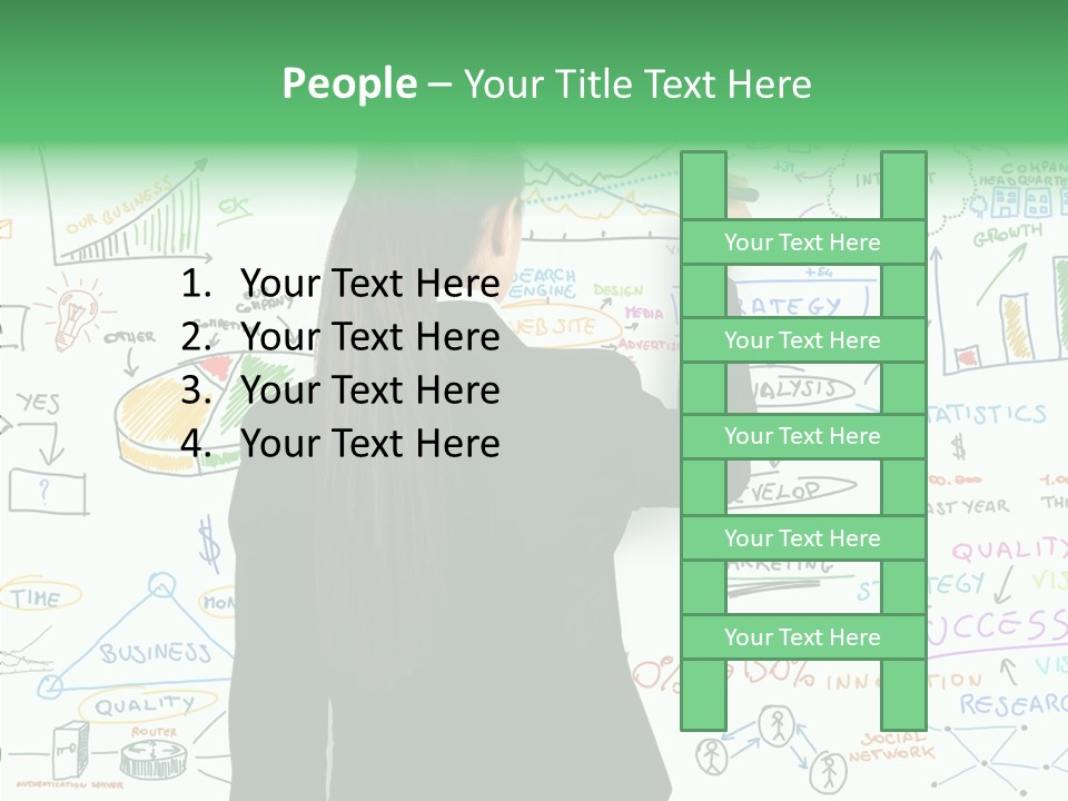 Vision White Phone PowerPoint Template