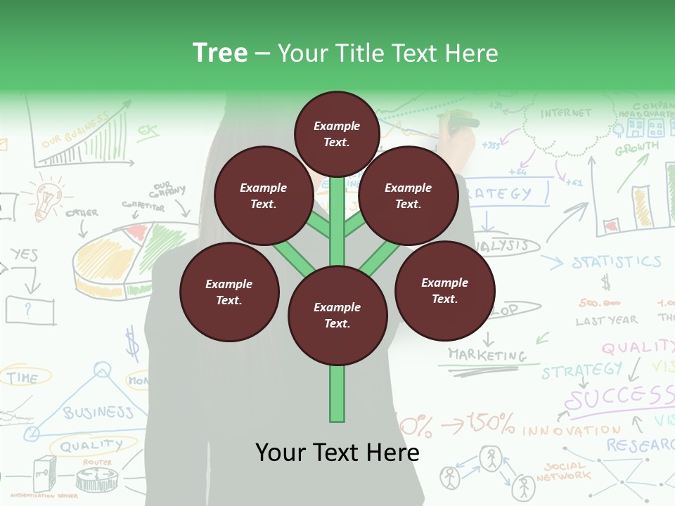 Vision White Phone PowerPoint Template