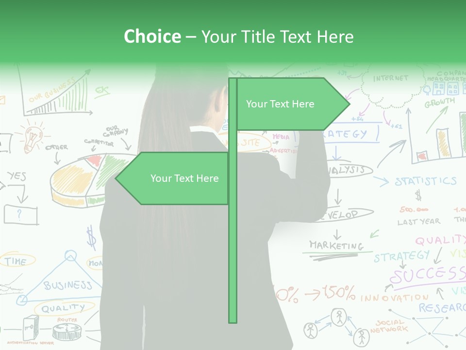 Vision White Phone PowerPoint Template