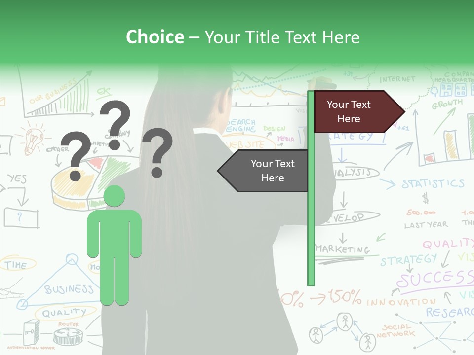 Vision White Phone PowerPoint Template