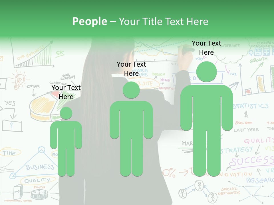 Vision White Phone PowerPoint Template