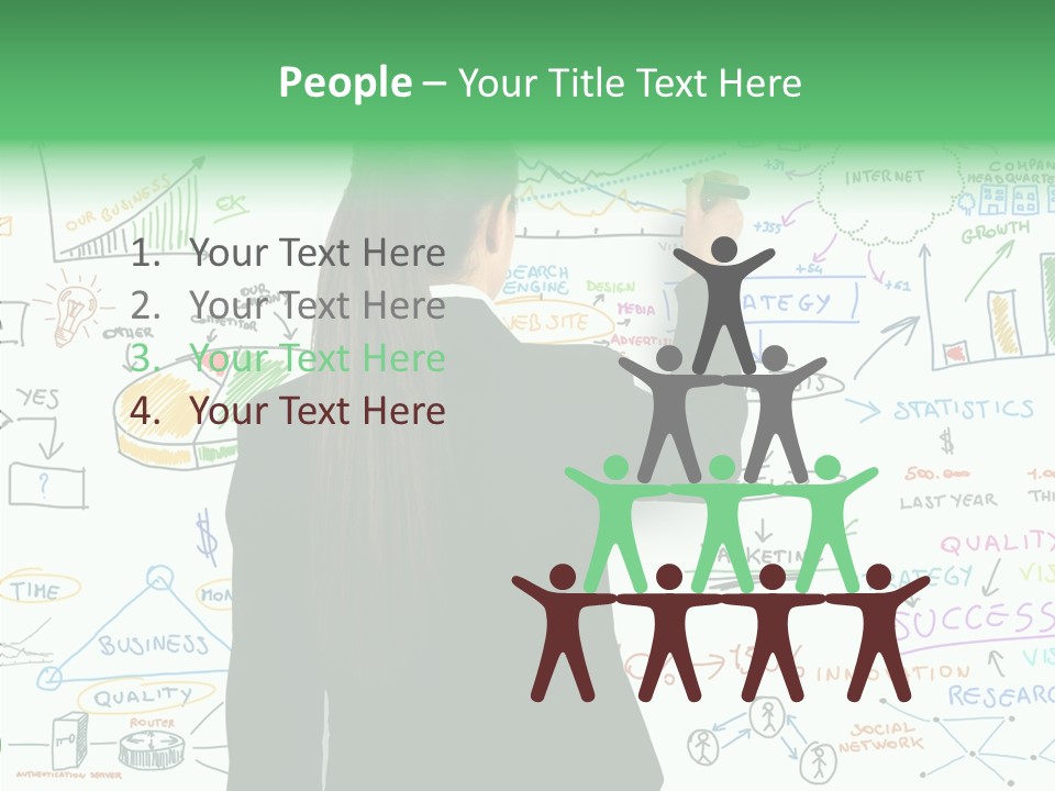 Vision White Phone PowerPoint Template