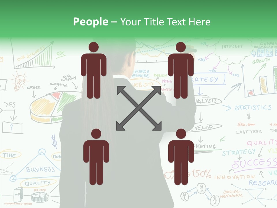 Vision White Phone PowerPoint Template