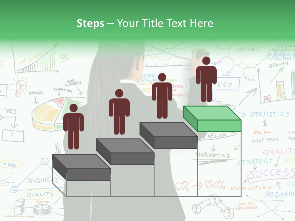 Vision White Phone PowerPoint Template