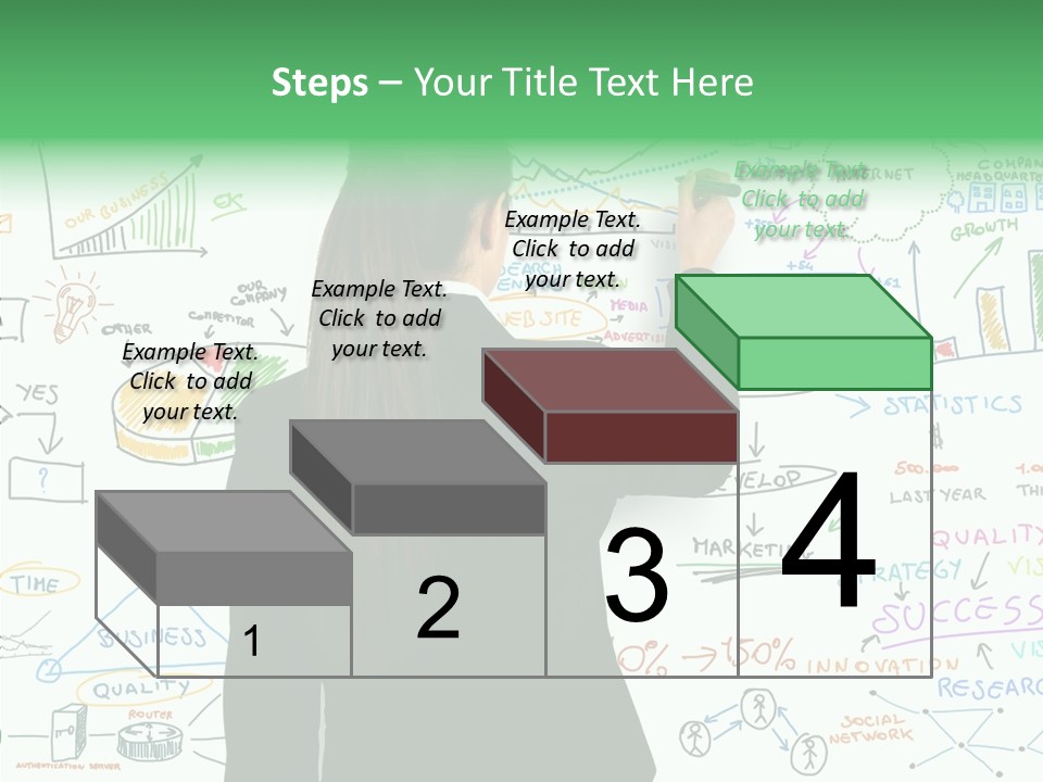 Vision White Phone PowerPoint Template