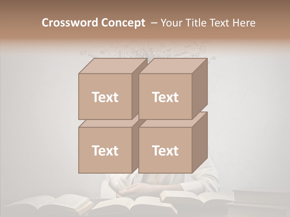 Blonde Doubt Mess PowerPoint Template