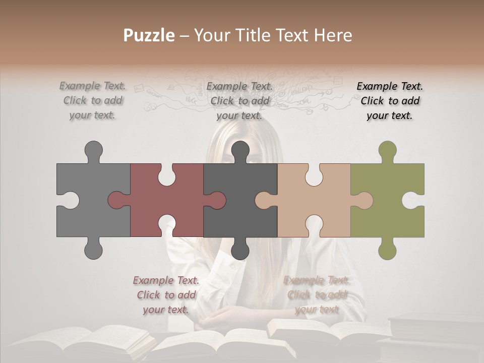 Blonde Doubt Mess PowerPoint Template