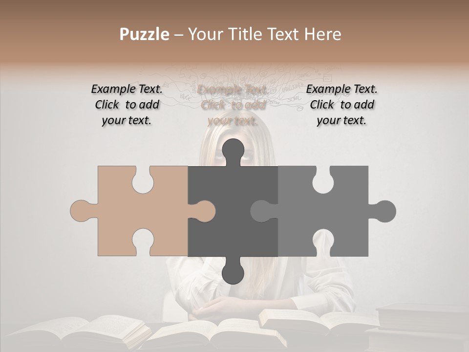 Blonde Doubt Mess PowerPoint Template