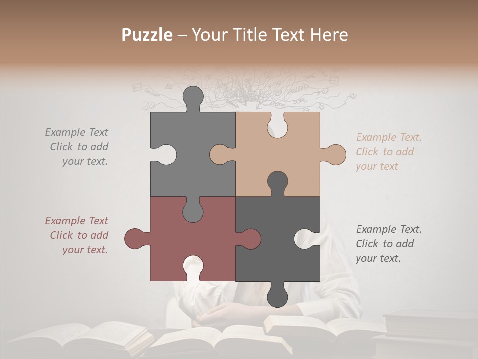 Blonde Doubt Mess PowerPoint Template