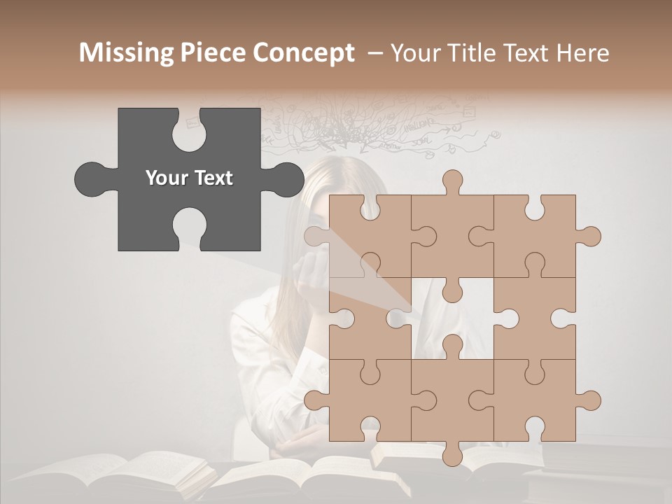 Blonde Doubt Mess PowerPoint Template