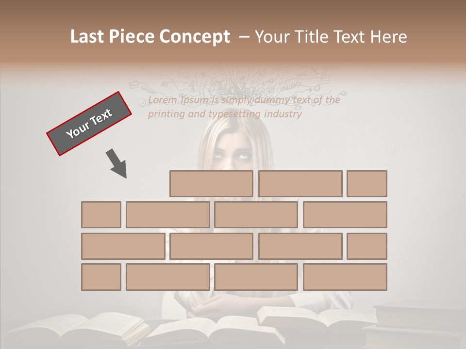 Blonde Doubt Mess PowerPoint Template