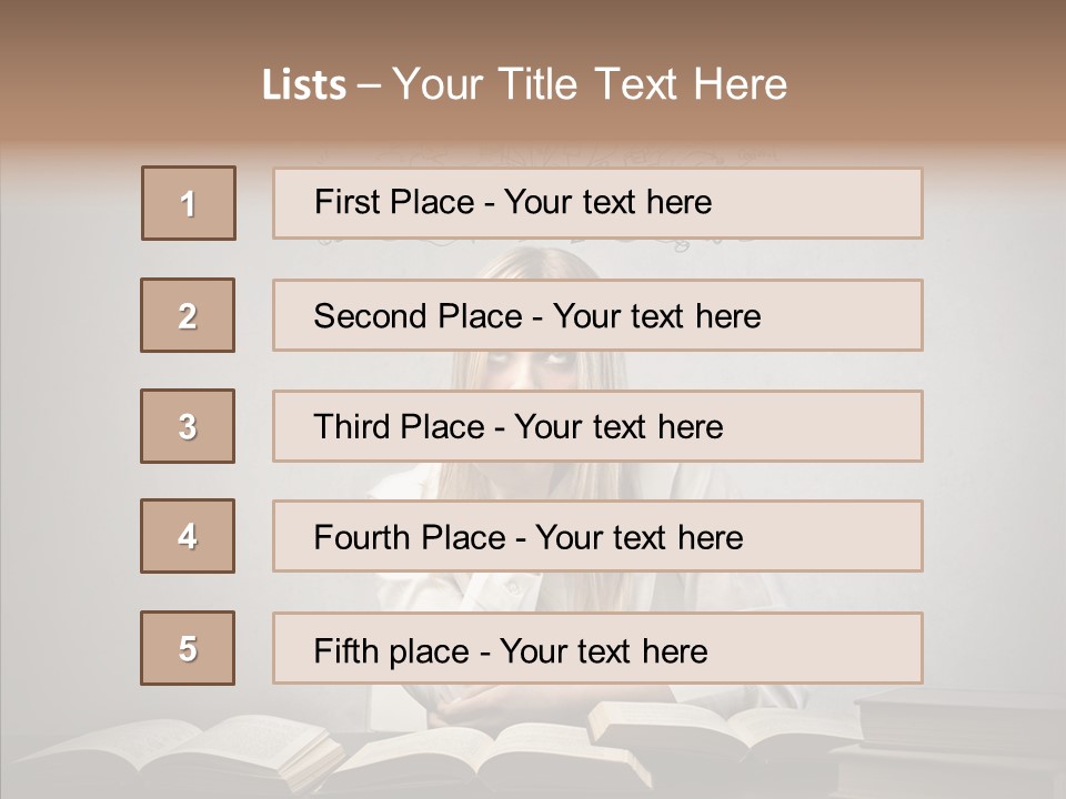 Blonde Doubt Mess PowerPoint Template