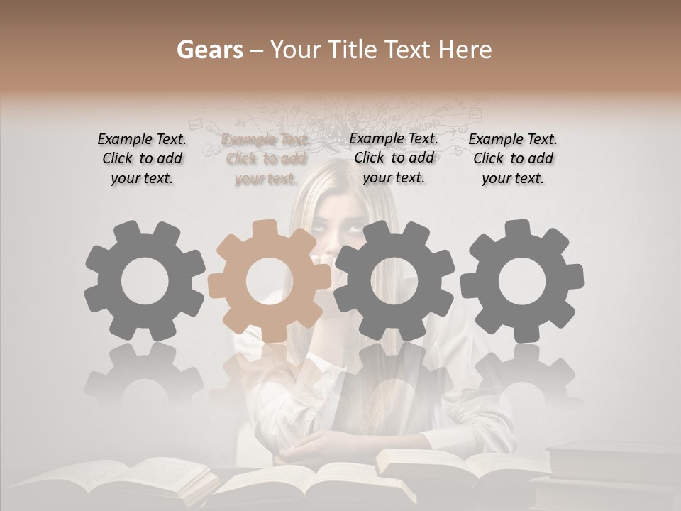 Blonde Doubt Mess PowerPoint Template