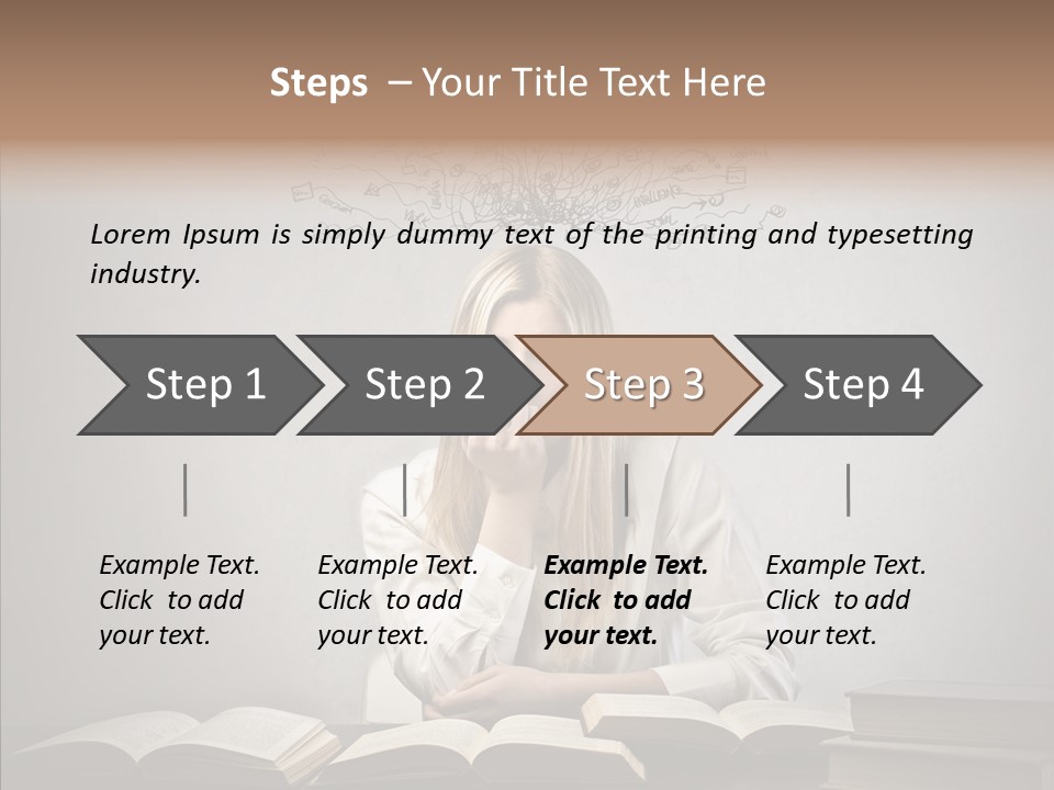 Blonde Doubt Mess PowerPoint Template