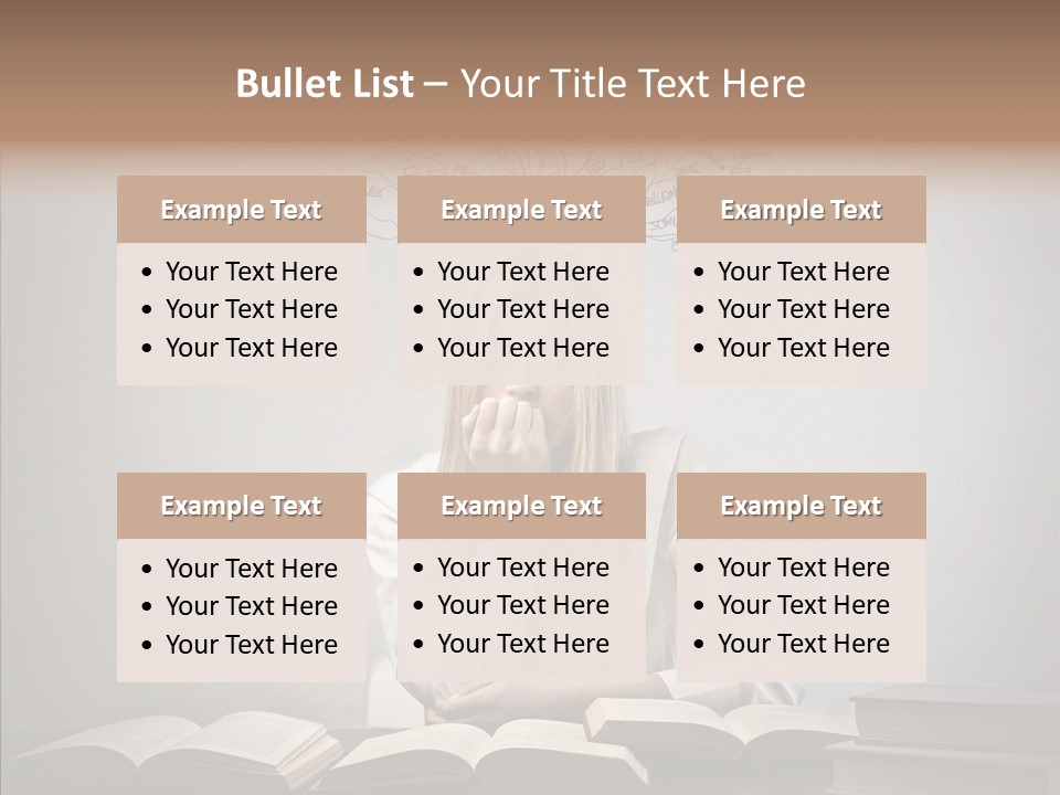 Blonde Doubt Mess PowerPoint Template