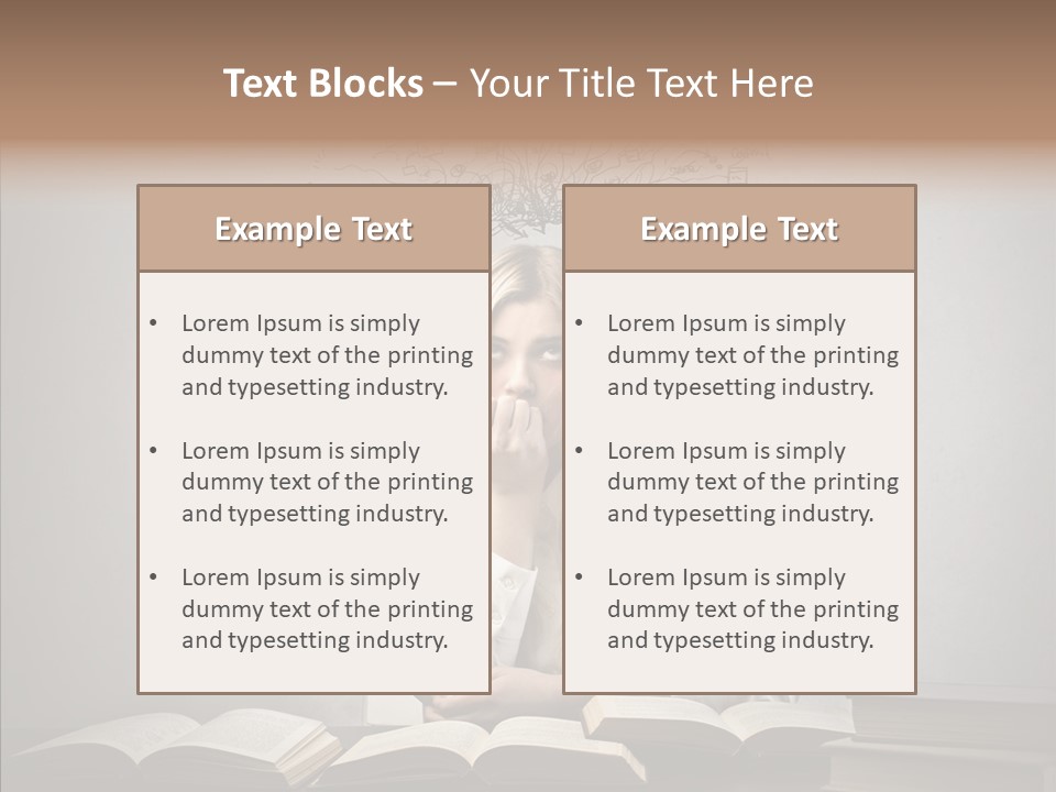 Blonde Doubt Mess PowerPoint Template