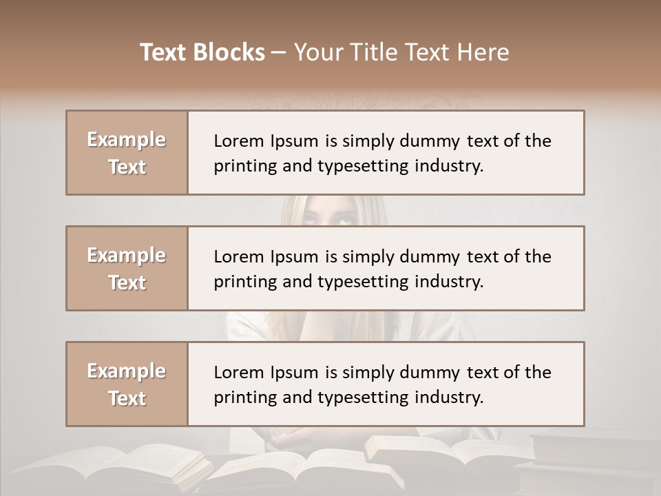Blonde Doubt Mess PowerPoint Template