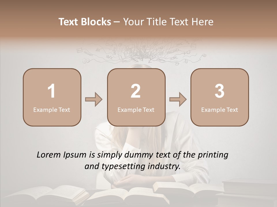 Blonde Doubt Mess PowerPoint Template