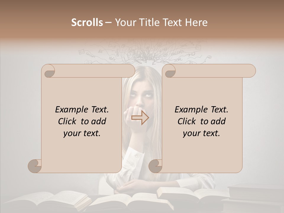 Blonde Doubt Mess PowerPoint Template
