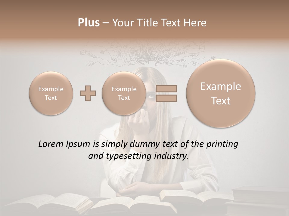 Blonde Doubt Mess PowerPoint Template