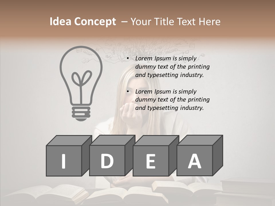 Blonde Doubt Mess PowerPoint Template