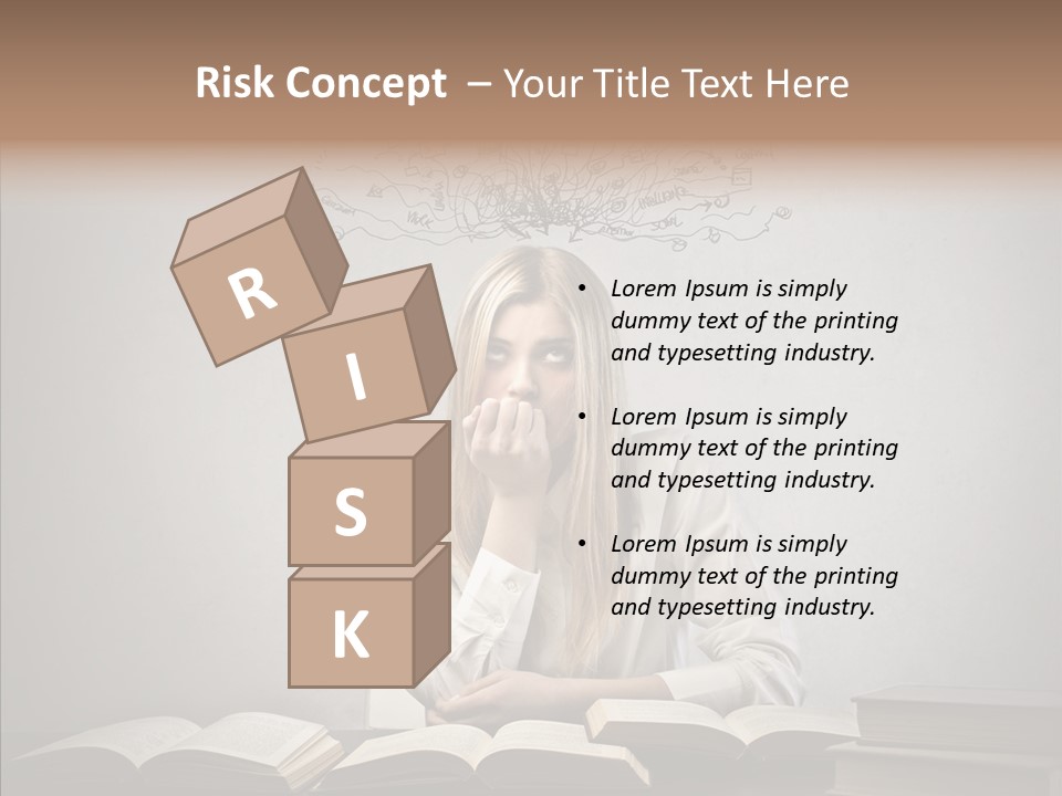 Blonde Doubt Mess PowerPoint Template