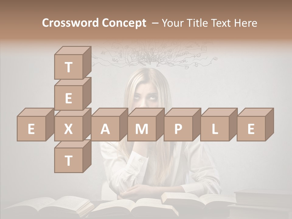 Blonde Doubt Mess PowerPoint Template