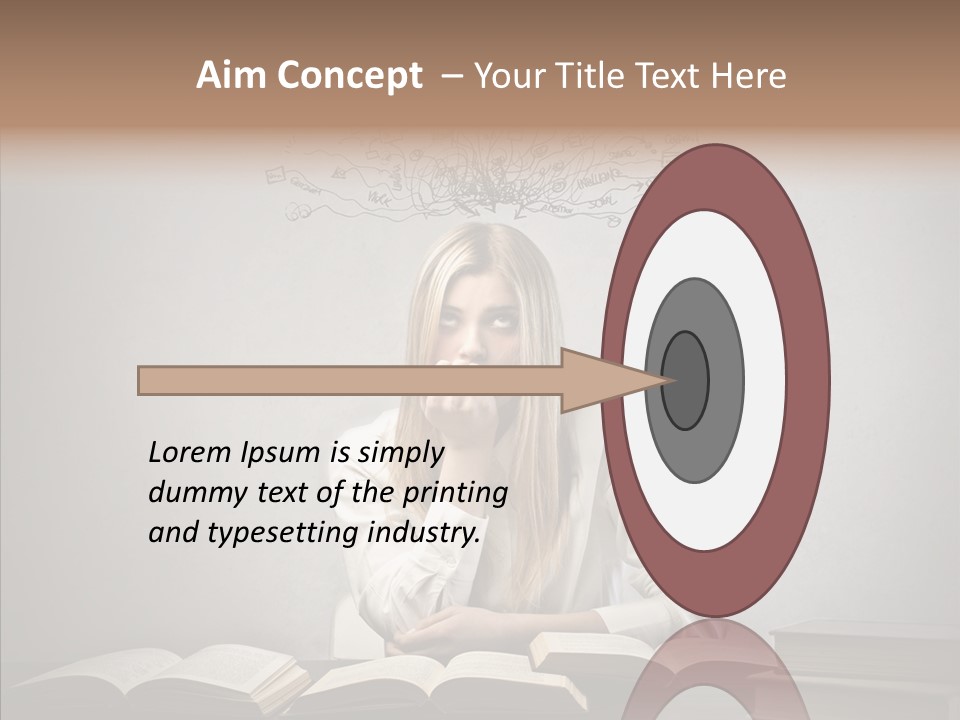 Blonde Doubt Mess PowerPoint Template