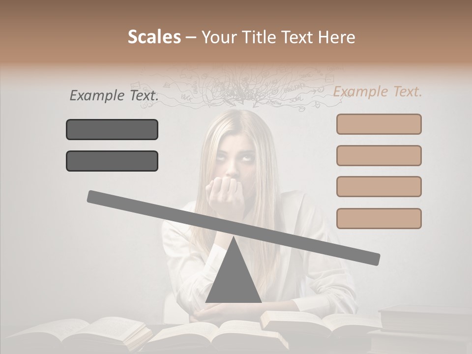 Blonde Doubt Mess PowerPoint Template