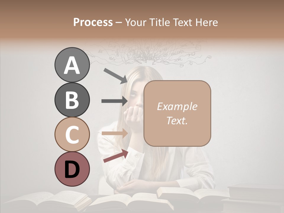 Blonde Doubt Mess PowerPoint Template