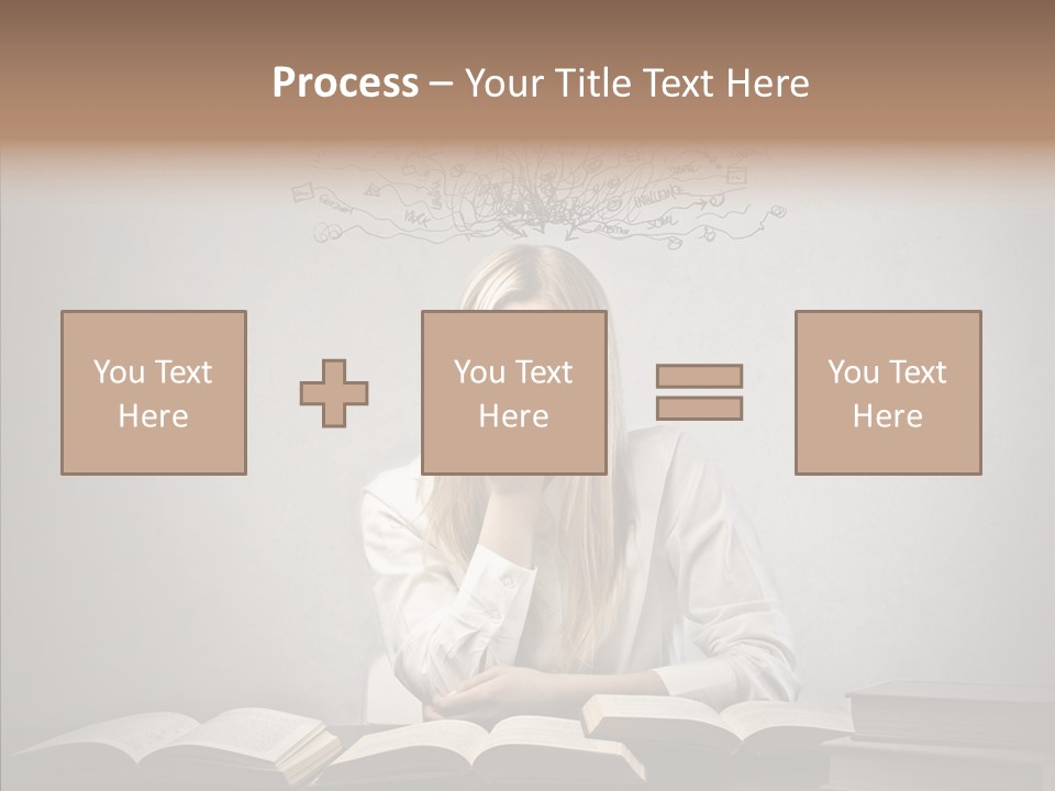 Blonde Doubt Mess PowerPoint Template